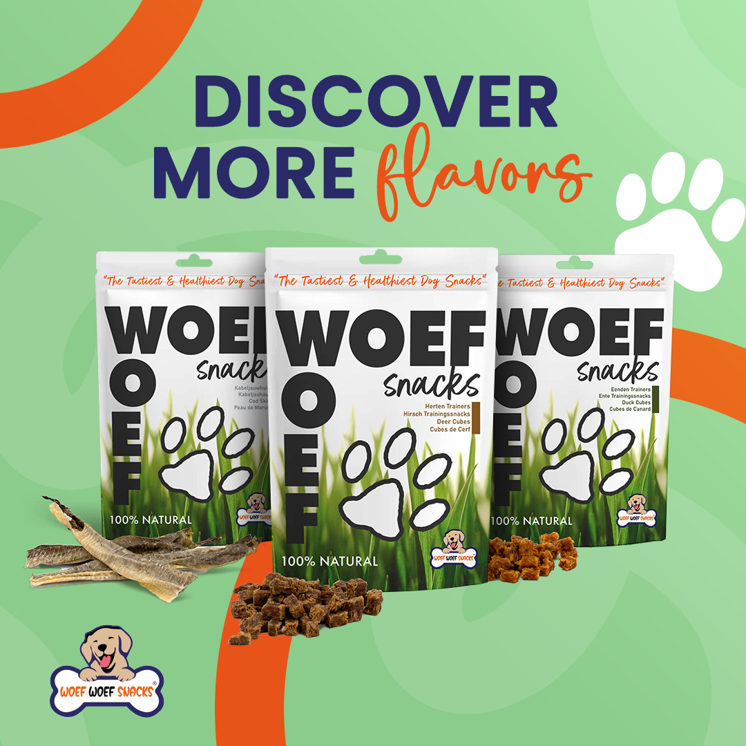 Woef Woef Snacks: een natuurlijke lekkernij bij elke hap - Woefwoefsnacks