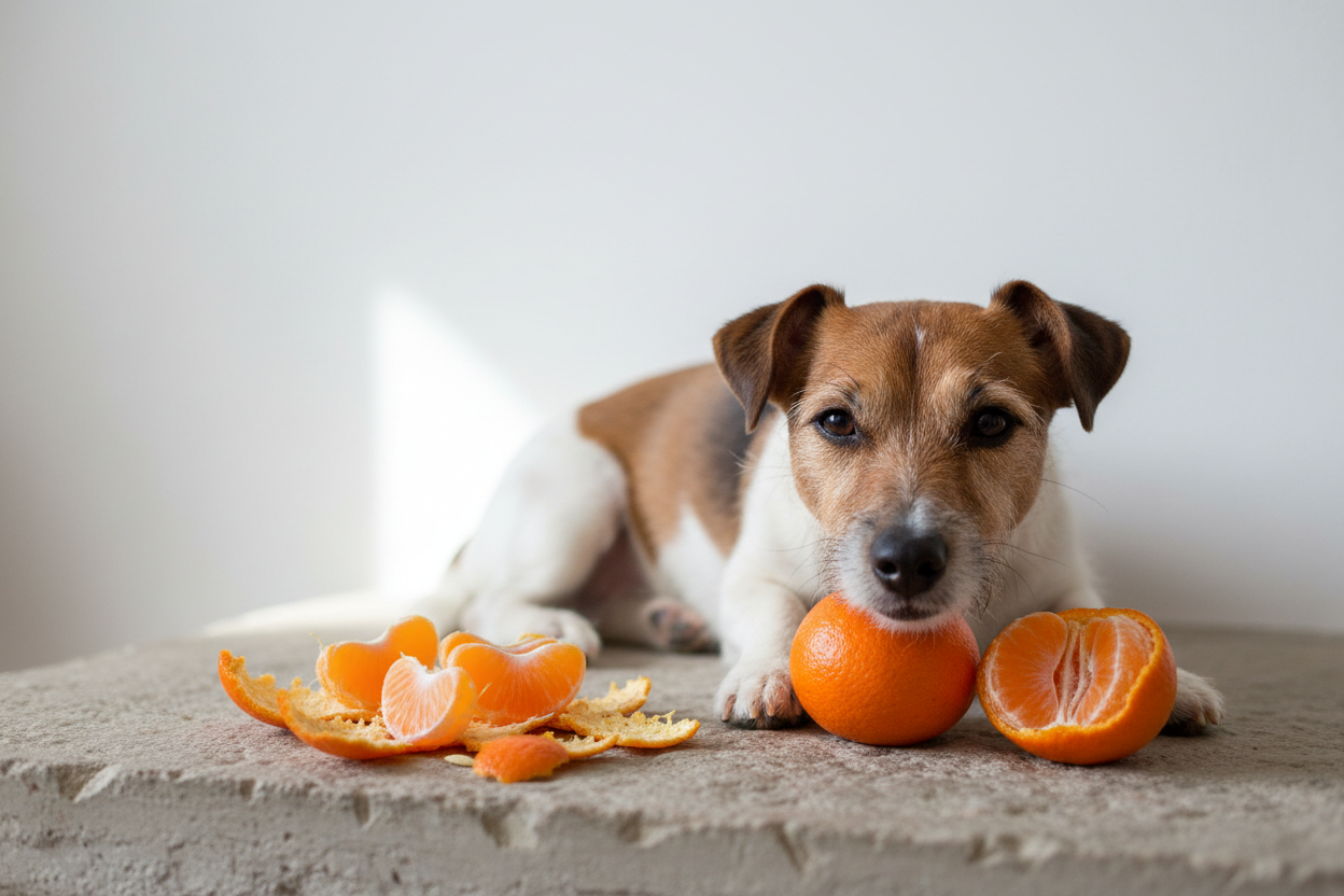 Hond mag mandarijn eten met mate - Woef Woef Snacks