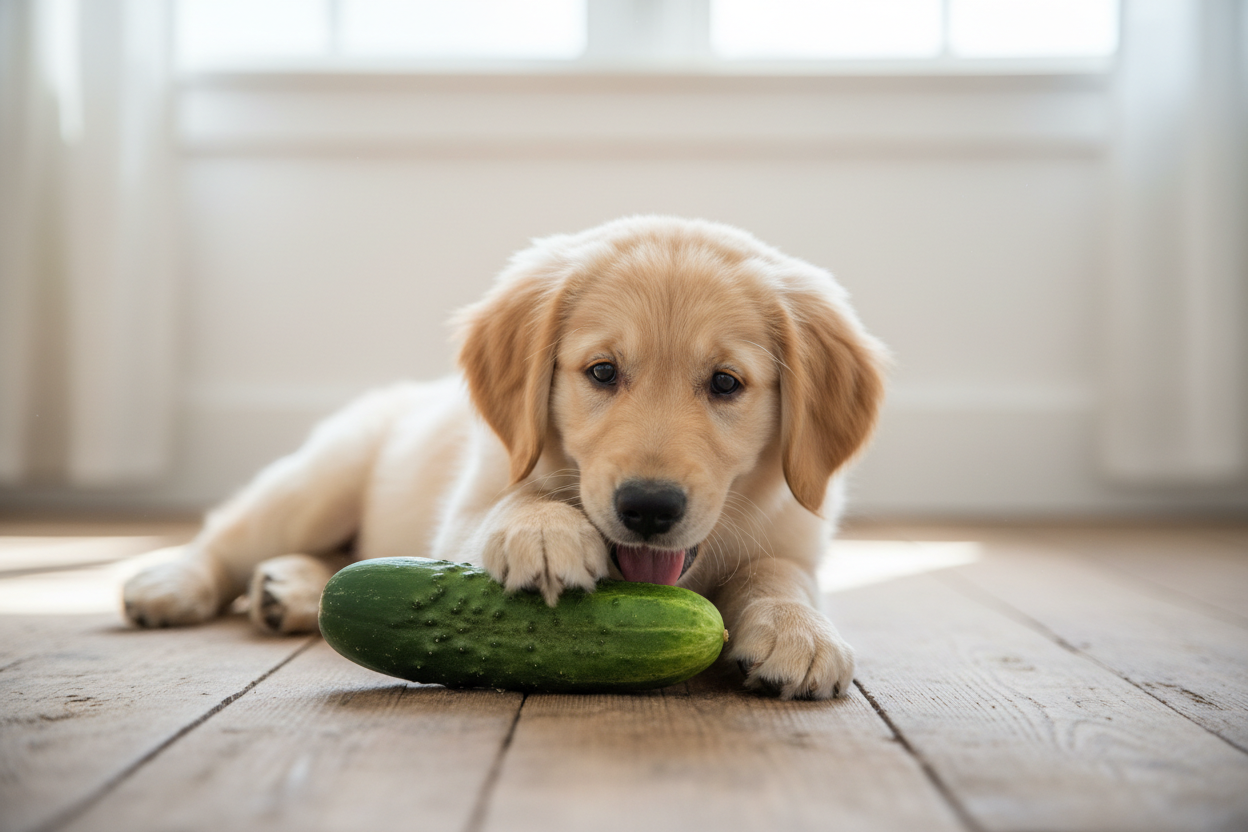Hond mag komkommer eten - Woef Woef Snacks
