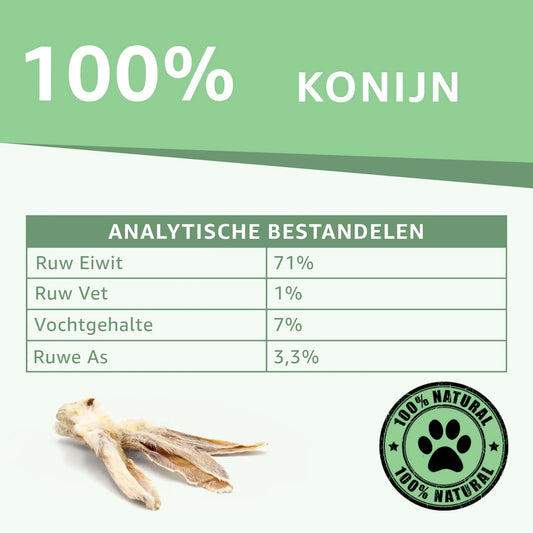 Konijnenoren met vacht - Woefwoefsnacks