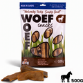 Paardenhuid 500 gram, maat L – verpakking natuurlijke hondensnack van Woef Woef