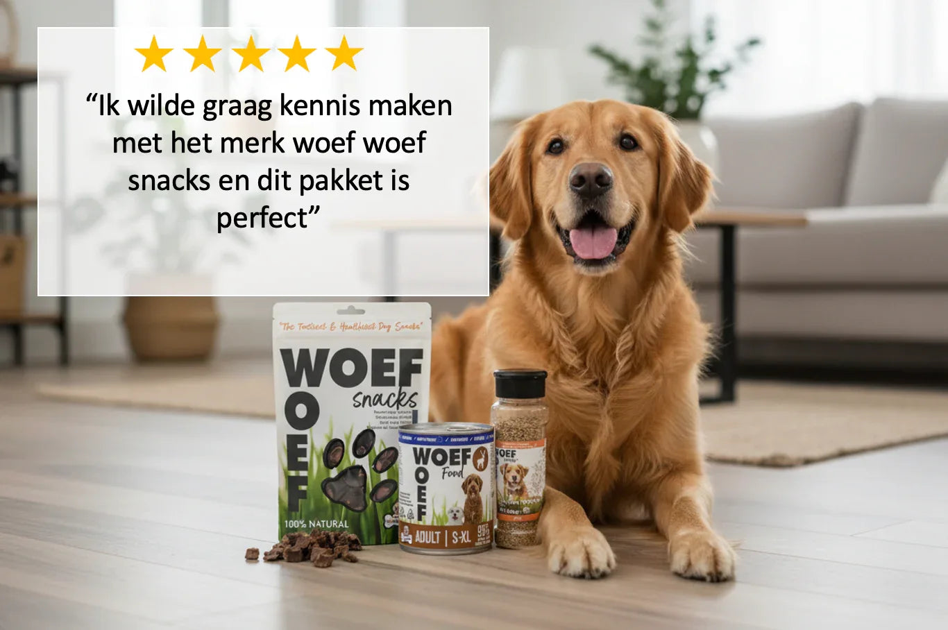 Proefpakket Woef Woef - Woefwoefsnacks