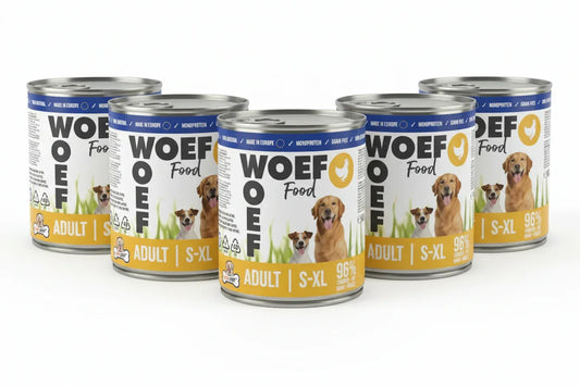 Nat Hondenvoer met Kip 96% - Monoproteïne & Graanvrij - Woefwoefsnacks